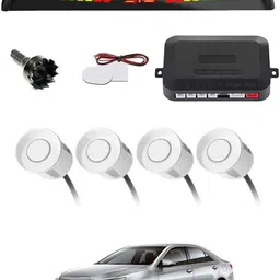 zplus Universal 4 White Reverse Parking Sensor With LED Display For Cars-46 Safety of Passengers/Car One Alarm Kit-1463 Parking Sensor-picture-14