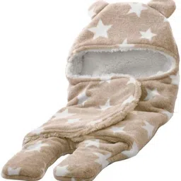 brandonn Printed Single Hooded Baby Blanket forMild Winter image 4