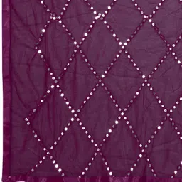 sekmany Net Embroidered Purple Women Dupatta image 5