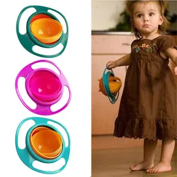 simmi collection glowgift Gyro Bowl for Toddlers-Baby Magic Bowl-360 Rotating - Plastic-picture-34