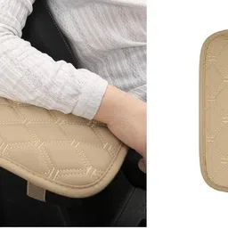 edylin Car Center Pad , Universal Fit For Car Waterproof Armrest Seat Pad 7D (Beige) Car Armrest Cover-picture-24