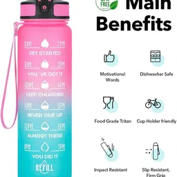 ecowin Motivational Water Bottle 900 ml image 4
