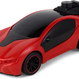 apexiocollection Smoke & Light Remote Control RC Car with LED Lights, USB Charging Cable (Red)” image 3