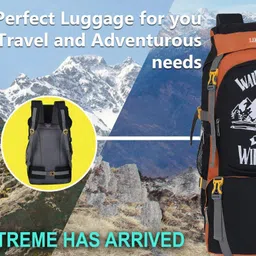 good like Water Resistance Trekking Hiking Travel Bag With Shoe Compartment Rucksack Rucksack - 65 L image 5