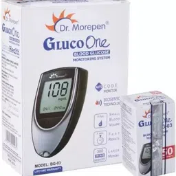 dr. morepen BG03 Glucometer with 50 Strips Glucometer image 3