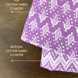 pahal attire Unstitched Pure Cotton Salwar Suit Material Printed image 2