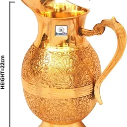 brasscity 1.3 L Brass Water Jug-picture-17
