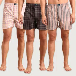 joven Pack of 3 Checkered Men Boxer image 1