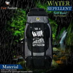 fast fashion Large 60 L Laptop Backpack Water Proof Mountain Rucksack/Hiking/Trekking/Camping Bag/Backpack image 4