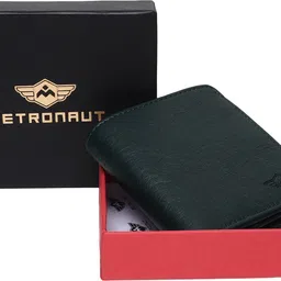 metronaut Men Casual, Evening/Party, Formal, Travel, Trendy Green Artificial Leather Wallet image 5