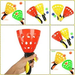 tushiv Hand Paddle Catch Game – Plastic Build OD3 image 3