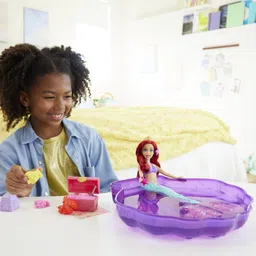 disney princess Ariel Doll & Pool Set with Moldable Sand, Inspired by Disney The Little Mermaid image 4