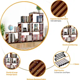 sb07 Metal Open Book Shelf image 3