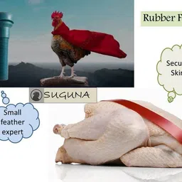 chipluck silicon chicken plucker machine rubber(50 piece) Silicone Masher Meat Tenderizer image 3