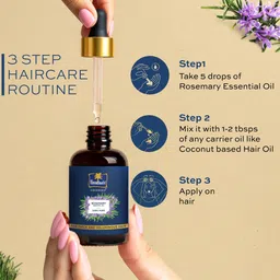 parachute advansed Rosemary Essential Oil | 100% Pure | Thick & Voluminous image 4