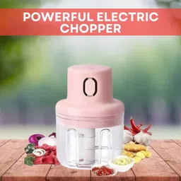 guggu Chopper (Electric Rechargeable Chopper) for Kitchen Vegetable Garlic Onion W442 Electric Vegetable & Fruit Chopper-picture-29