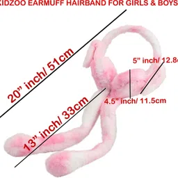 kidzoo Cute Jumping Rabbit Ear With Chuchu Sound Girl Boy EARMUFFS For Kids and Adults Ear Muff image 3