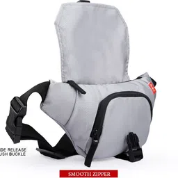 prikli 25_A _flap shark grey waist bag_23 waist bag image 4