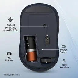 deepake 34 Wireless Mouse with 2.4 GHz Wireless, Adjustable Wireless Ergonomic Optical Gaming Mouse with Bluetooth image 5