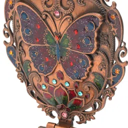 rajasthani haat and craft Metal Hand Mirror and Comb for Girls image 4