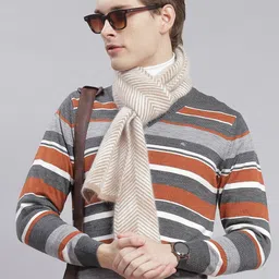 monte carlo Men Striped V Neck Grey Sweater-picture-24