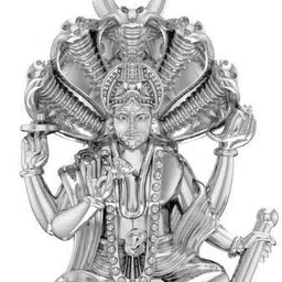 akshat sapphire Sterling Silver (92.5% purity) God Vishnu Pendant for Men & Women Pure Silver Lord Vishnu Locket for Good Health & Wealth Sterling Silver Pendant-picture-21