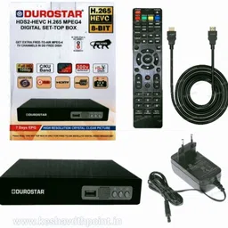 DUROSTAR Full HD H.265 MPEG-4 Set Top Box for Free to Air 150+Tv Channels Media Streaming Device-image-33
