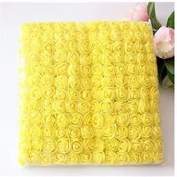Artificial Rose Foam Art Craft Flowers Yellow Rose Artificial Flower-image-54