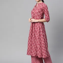 indibelle Women Printed Pure Cotton A-line Kurta image 2