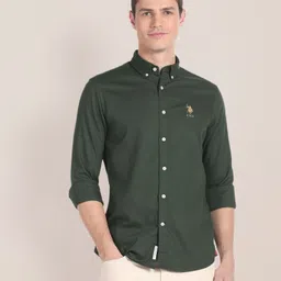 u.s. polo assn. Men Regular Fit Solid Casual Shirt-picture-13