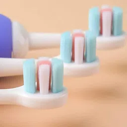 gomzy Kids Toothbrush -Teddy Bear Shape Design Soft Tooth Brush MULTICOLOR Extra Soft Toothbrush image 5