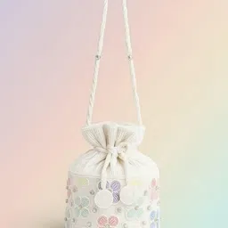 vkaffordables Women White Potli-picture-46