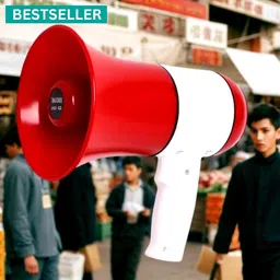 syara Handheld (Megaphone with Recorder) Siren Music Loud Speaker for AnnouncingHN67 Outdoor, Indoor PA System-picture-11