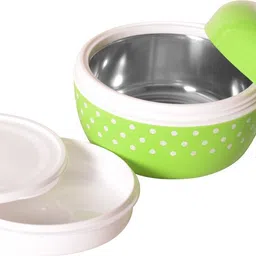 housify LUNCH PACK (2PC) suitable for children & teenagers going to school-Green 2 Containers Lunch Box image 4