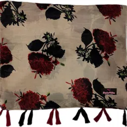 msfashion Printed Chiffon Women Multicolor Stole, Scarf, Fancy Scarf image 3