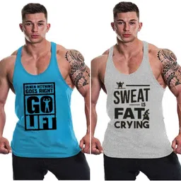 Pack of 2 MASCARI GYM VEST Men Vest-picture-12
