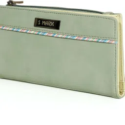 s mark Casual Light Green Clutch-picture-20