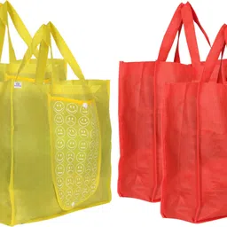 heart home Pack of 4 Grocery Bags-picture-32