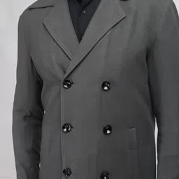 chkokko Tweed Solid Coat For Men image 5