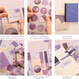 j and s house Purple Theme, Scrapbook Kit image 2