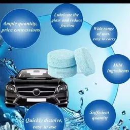 rodiq Car Glass Cleaning Tablet-Cleaning Supplies-Vehicle Wiper Cleaner Pack of 50 Cleaning Tablets Vehicle Interior Cleaner image 4