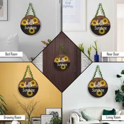 Multicolour Engineered Wood Wall Hanging by Suveharts image 5