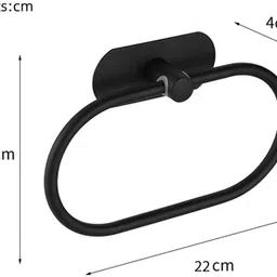 steffan ADHESIVETOWELRING01 BLACK Towel Holder image 3