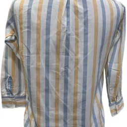 rs fashion Women Regular Fit Striped Wingtip Collar Casual Shirt image 2