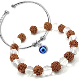 neerajyoti Silver, Crystal, Rudraksha Bracelet-picture-37
