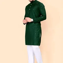 raj traders Men Viscose Rayon Kurta Pyjama Set-picture-20