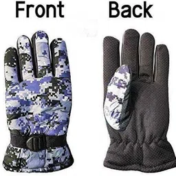 crystal zone Printed Winter Men Gloves image 4