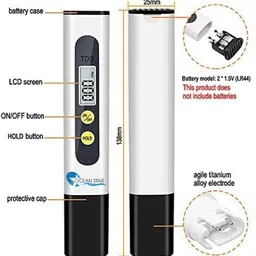 ocean star TDS meter with PH strip, TDS meter for water testing Digital TDS Meter image 4