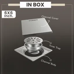 evanex Floor Stainless Steel Pop-Up Strainer image 2