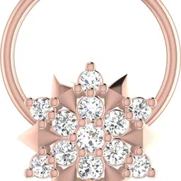 avsar Riyali 18kt Diamond Rose Gold Nose Wire-picture-11